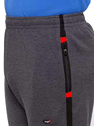 Image of berge' Men's Knit Three Fourth with Secure Zipper Pockets, Casual Wear 3 /4, Long Capris for Men, Three Quarter Pants for Men, Regalur Fit, Sportswear & Gym Three Fourths for Men