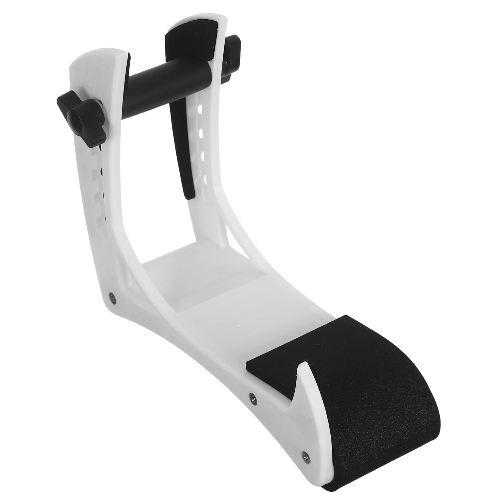 CLISPEED Poggiapiedi Chitarra Elettrica Regolabile, Supporto Clipon Bianco