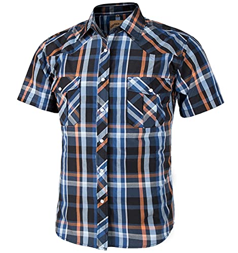 Chemise décontractée Coevals Club motif écossais multicolore manches courtes