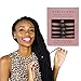 Snappee Snap-Off Hair Ties, No Crease, 5-Pack, Black, Ouchless Pain-Free Removal for Curly/Thick/Natural Hair/Ponytails & Buns, Hand-Made with Non-Elastic Durable Soft Stretchy Washable (Black FBA)