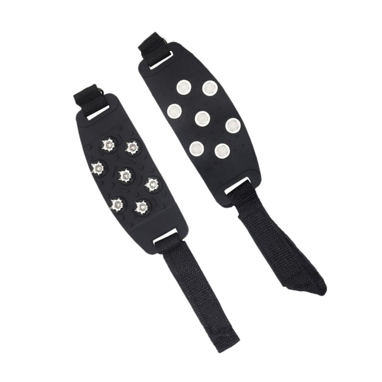 Veemoon 1pair Outdoor Spiked Shoe Covers Anti-Slip Footwear Grippers for Winter Activities Lightweight Durable Convenient Storage Easy to Clean for Climbing Hiking and Snow Sports