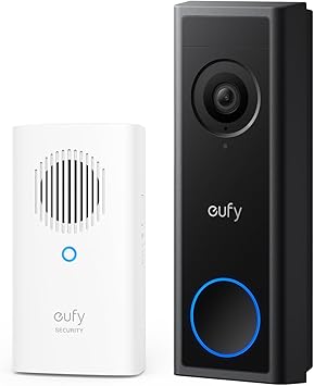 eufy Security Video Doorbell C30 with Add-On Chime, Battery Powered