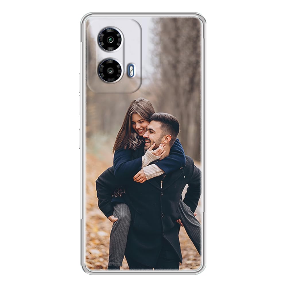 METOO Customized Photo Printed Mobile Phone case Back Cover for Moto G34 5G | PB1V0005IN Personalized Photo Print Soft Cover | Customize Photo Printed Mobile Back Cover | Print-1
