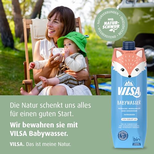 VILSA Babywasser Naturelle Bio, 6 x 1,00 l Tetra Pak – Bild 6