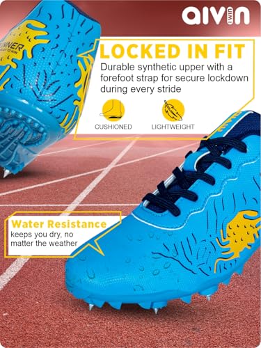 Image of Aivin Maze Runner Athletic Spikes Track & Field Shoes for Men | Sprint Spikes | Outdoor Running Shoes | Track and Field Shoes