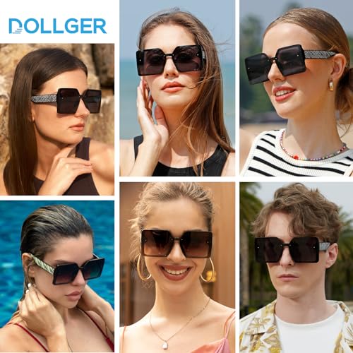 Oversized Square Sunglasses for Women Big Large Wide Designer Trendy Sunglasses for UV Sunglasses Women2