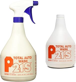 P21S 13001B Auto Wash W/Sprayer, 1000 ml, White & 13001R Auto Wash Refill, 1000 ml