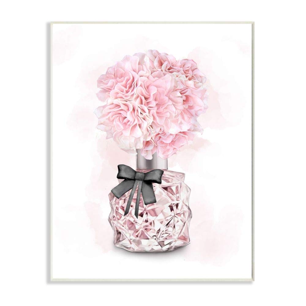 Amazon Com Stupell Industries Pink Flower Perfume Glam Fashion Design Designed By Ziwei Li Art 10 X 0 5 X 15 Wall Plaque Home Kitchen