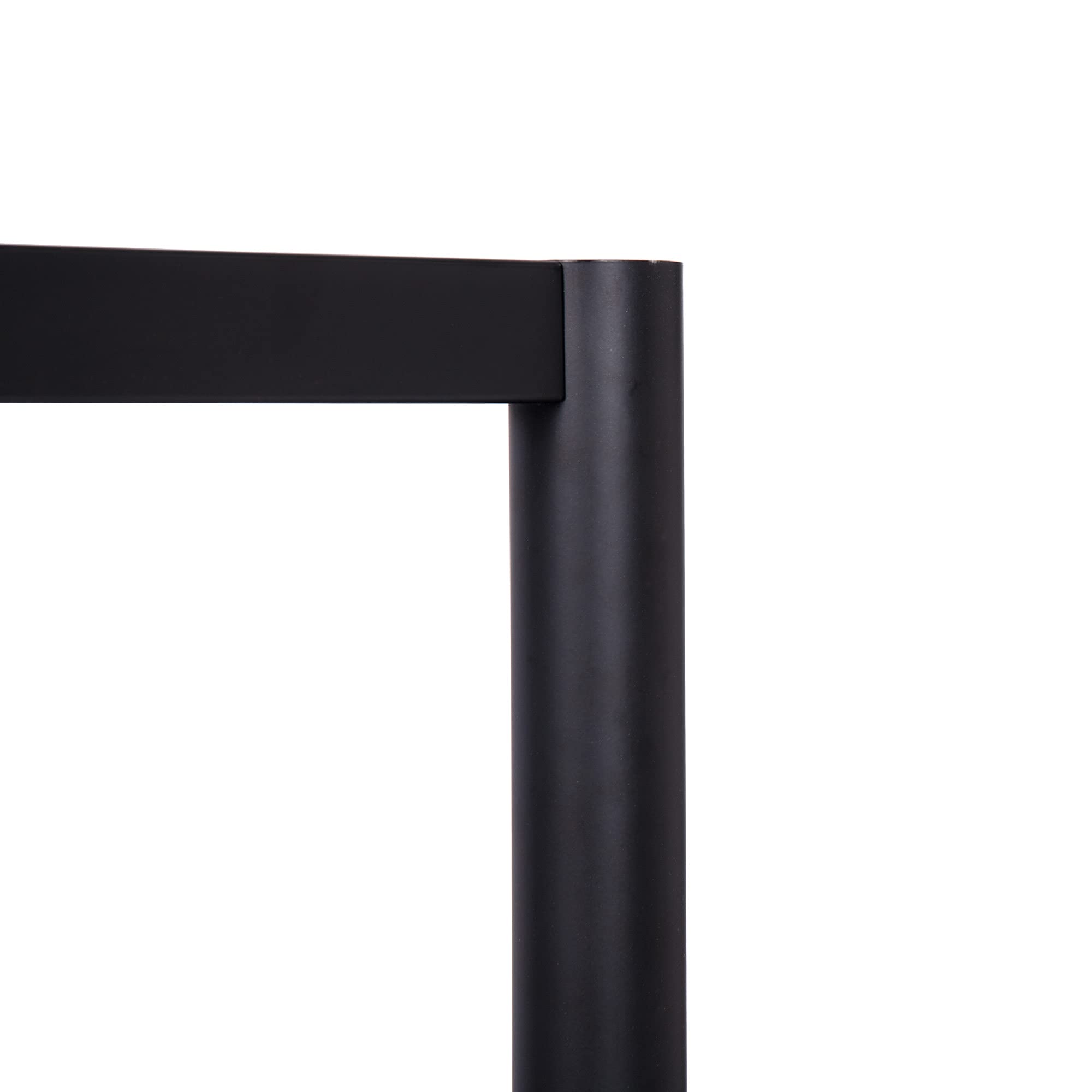 Schreibtisch u. Besprechungstisch mit schwarzem Tischgestell | Konferenztisch Bürotisch Computertisch Mehrzwecktisch Arbeitstisch PC-Tisch Homeoffice-Tisch (weiß, 120 x 60 x 77,5 cm)