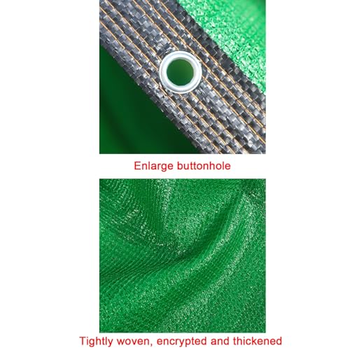 Filet d'ombrage vert avec oeillets pour protection végétale - 7