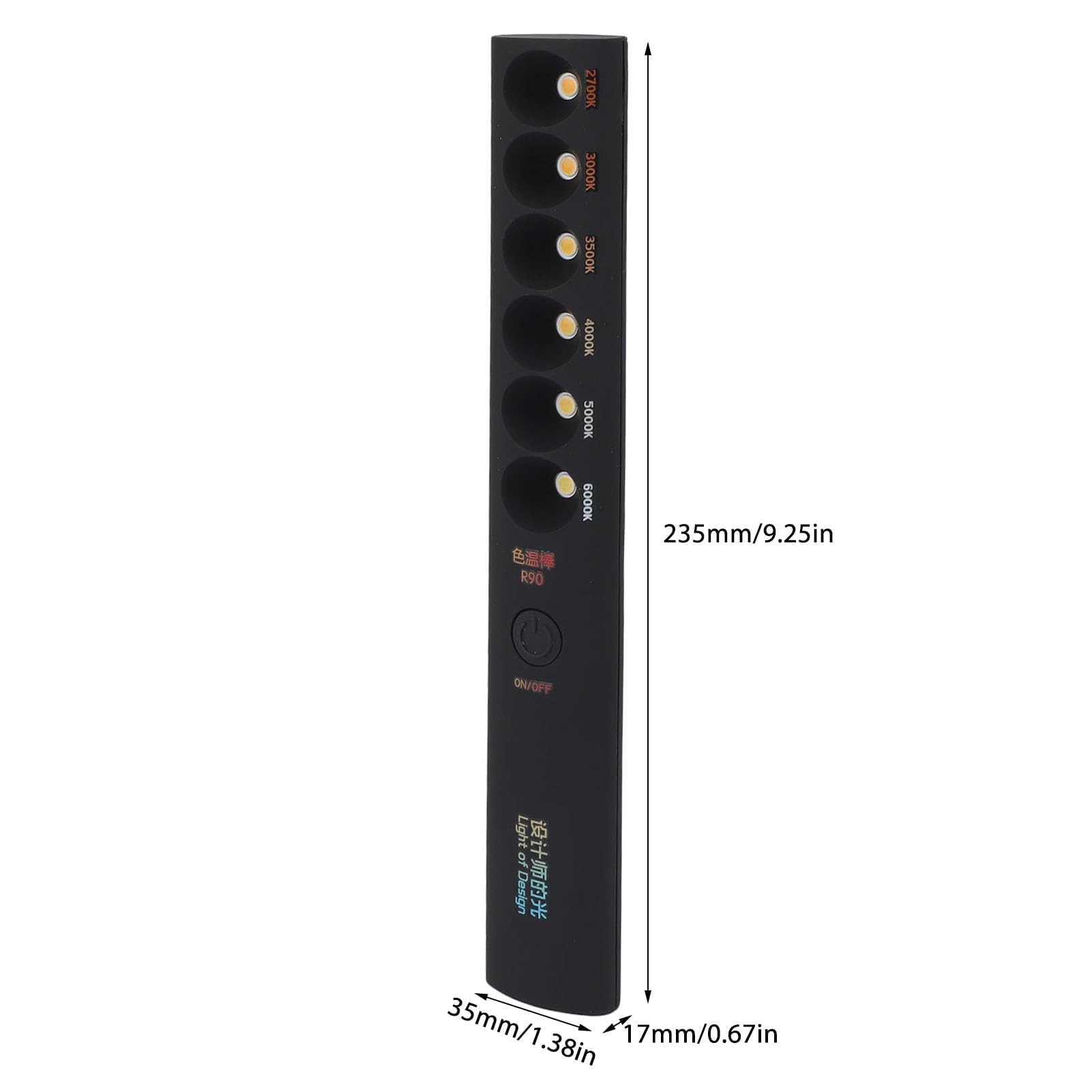 Bâton lumineux portatif de température de couleur de poche bâton de lumière vidéo de photographie professionnel rechargeable 2700K 6000K 6 modes bâton de lumière de