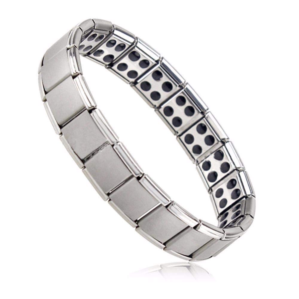 OtherMedical energy bracelet with pure germanium stone to get rid of negative electrical charges in the body and the balance of men with a frame of stainless steel