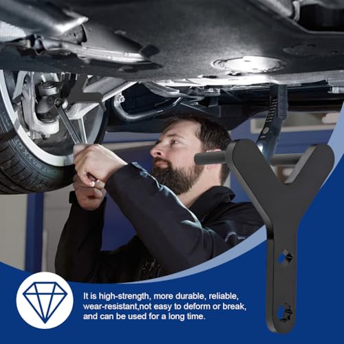 Image of New Lower Control Arm Prying Tool Control Arm Bushing Tool Susp-ension Specialty Bushing Tools Lower Ball Joint Pry Work with a 1 /2 inch Drive Extension Breaker Bar (Color:Black)