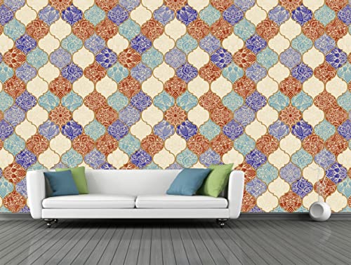 Image of CABANA HOMES Wall Stickers DIY Decal Wallpaper for Home Decor (45 x 125 cm, 2 Rolls) (12 sq. ft) Decorative Self Adhesive Bedroom, Living Room, Furniture, Wardrobe, Office, Multicolour