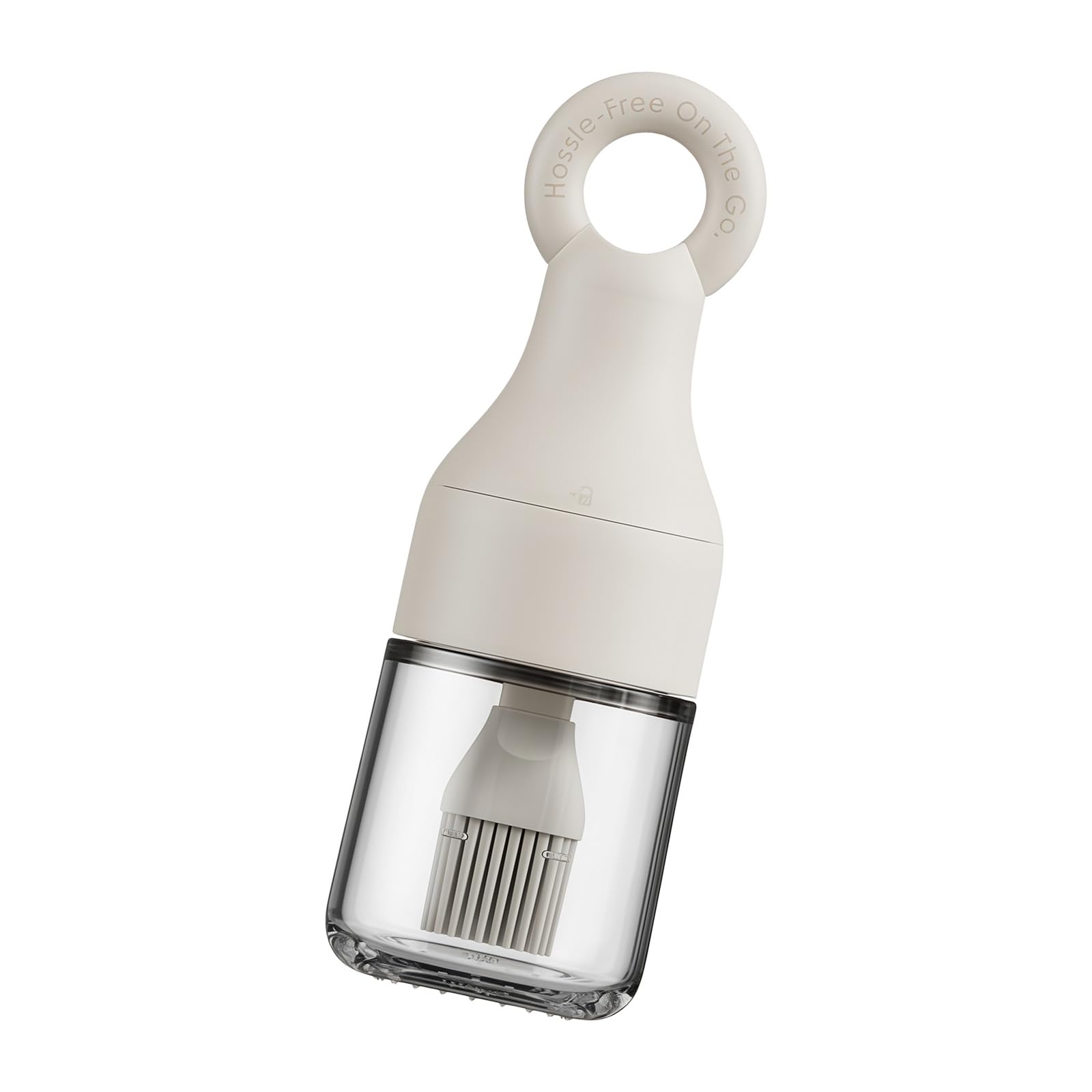 Piceioep Leak Proof Oil Dispenser Brush with Silicone Double Function Basting Brush and Oil Bottle for Kitchen Use Barbecue Bottle