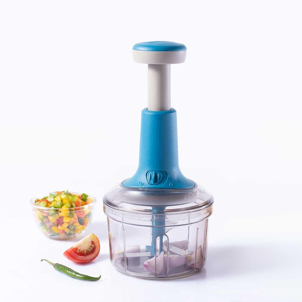 Wonderchef Glory Push Chopper 800 ml | 3 Stainless Steel Blade | Anti-Slip Handle | 1 Year Warranty (B0CX5H2C1Y) Amazon Price History, Amazon Price Tracker