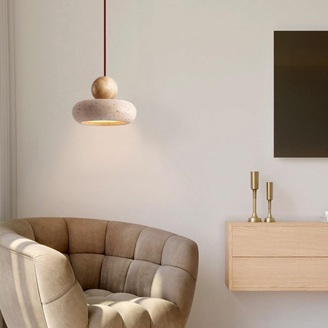 Wabi Sabi Lampe Nordique E27 Pendentif LED Lumière Salle à Manger Simple Lustre Cordon Suspendre Lampe Pour Restaurant Luminarias Luminaires