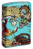 Zippo Sturmfeuerzeug - Chinese Drageon - Phoenix, 540°, Color Image - Nachfüllbar - Wiederverwendbar - Windfestes Design - Geschenkbox - Made in USA