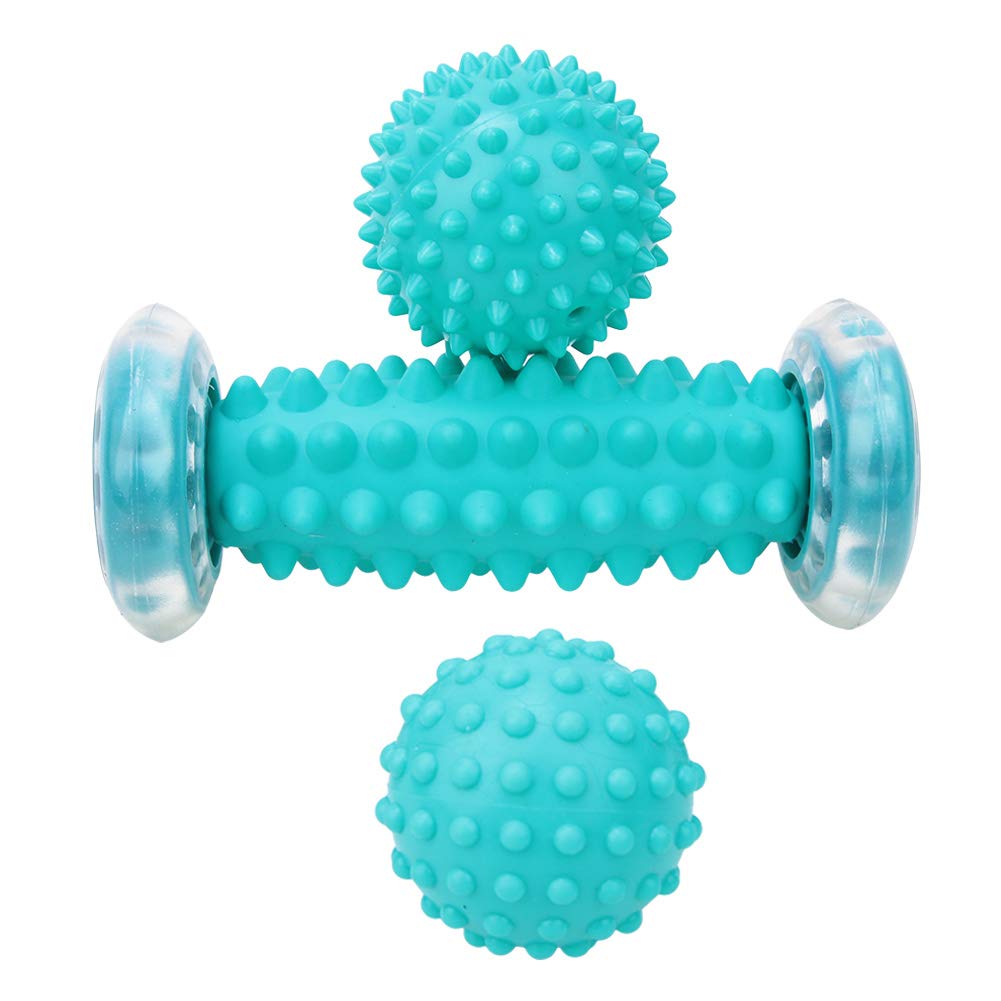 POENVFPO Juego de Bolas de Masaje con Puntas, Bola Masajeadora de Material TPE para Parte Trasera del Pie para de Tejido Profundo y Recuperación Muscular en Casa u Oficina