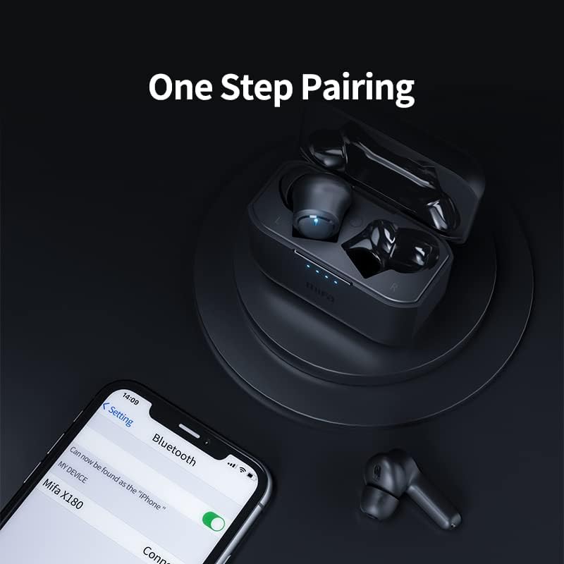 Smartphone screen showing mifa X180 in Bluetooth pairing list