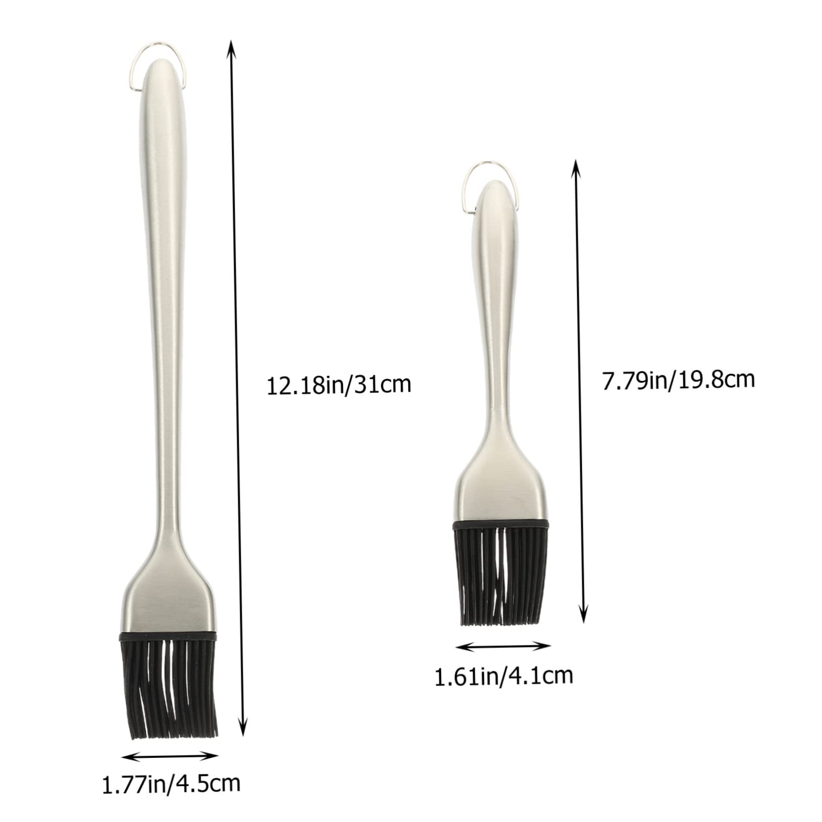 BRIGHTFUFU 2Pcs Grilling Brush Basting Brush for Bbq Pastry and Baking Lightweight Easy to Clean Bbq for Home Cooking and Outdoor Gatherings
