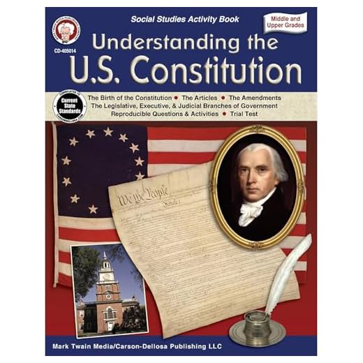Mark Twain Media Understanding the U.S. Constitution Workbook—Grades 5-12 American History, the Birth of the Constitution, Amendments, Legislative, Executive, Judicial Branches (96 pgs)