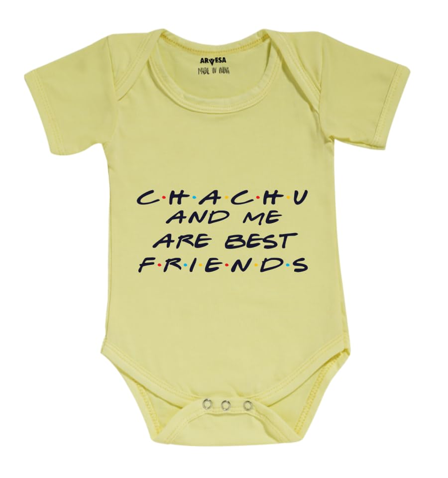 ARVESA Special Occasion Theme Unisex Baby White Romper Onesie Half Sleeve Envelope