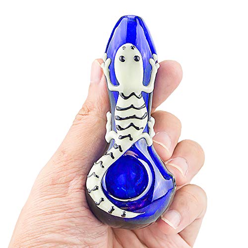 4.15" Tobacco Pipe Set, Collectible Gorgeous Smoking Pipe with Lines and Cool Patterns, Gift Pipe Kit with Complete Accessories-Gecko - Image 5