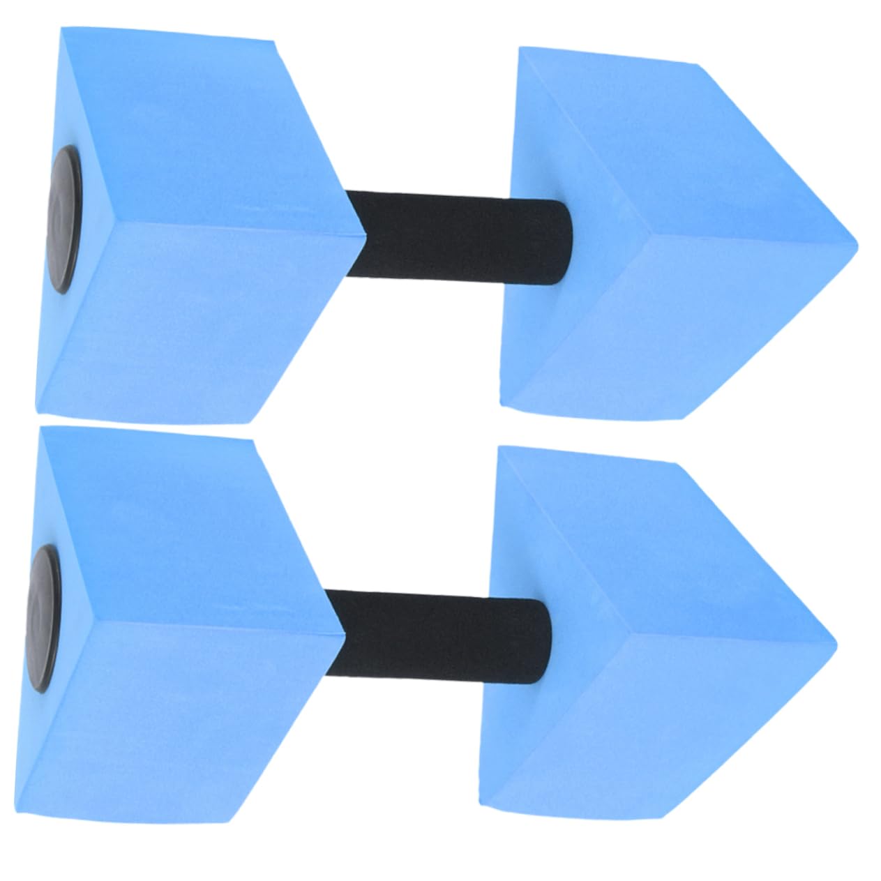 2pcs Water Weights for Pool Exercise Ergonomic EVA Dumbbells for Adult Aquatic Workouts Full Body Resistance Training Equipment