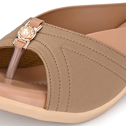 Image of Centrino Women Thong Sandals & Comfortable Ortho Care Sandal For Ladies | Fashion Wear Sandal & Chappal | Soft Cushioned for More comfort (6213)