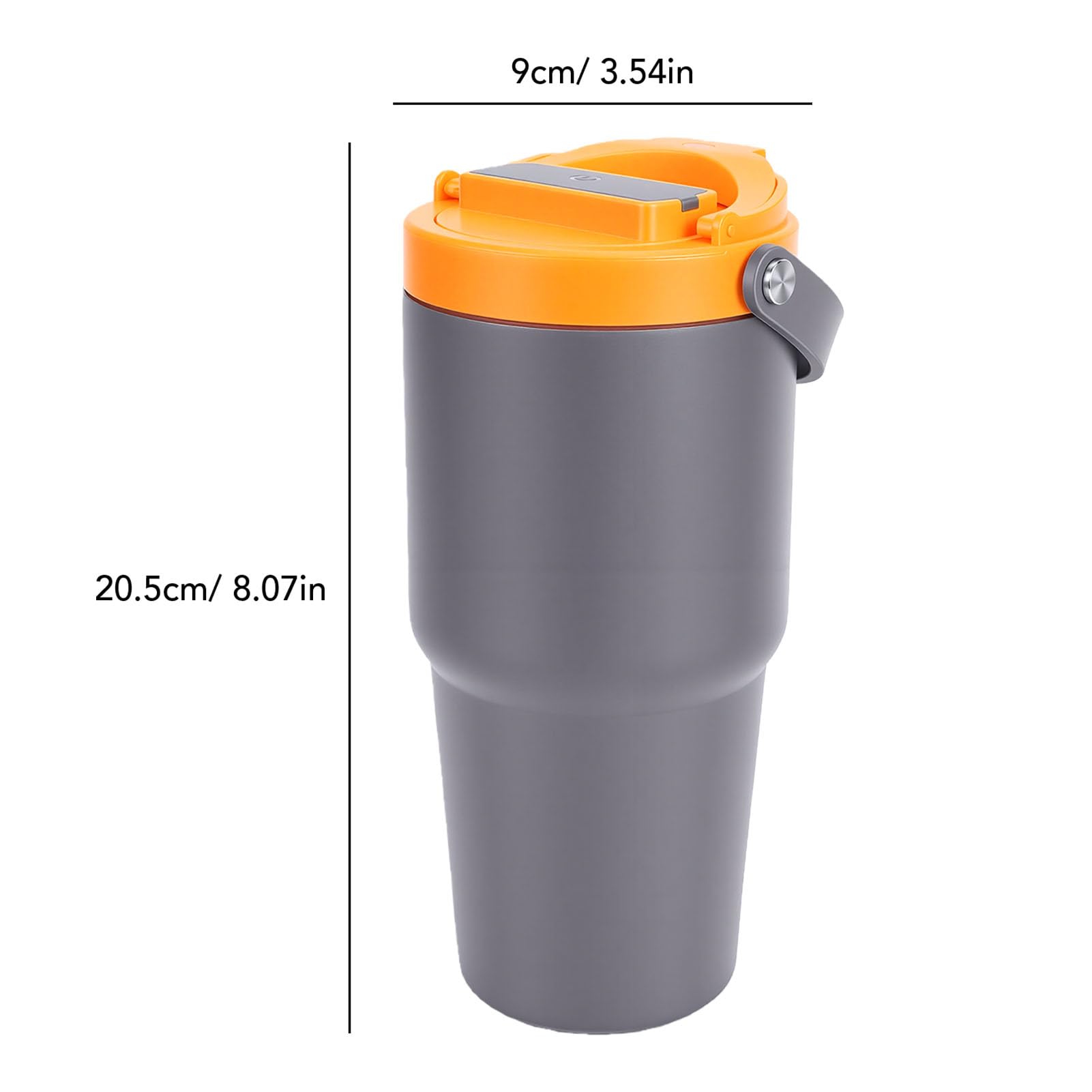 SIXRUN Portátil, Taza Térmica de Acero Inoxidable para Extracción de Café con Función de Elaboración Eléctrica, Capacidad de 600ml para Uso en Viajes y Automóvil