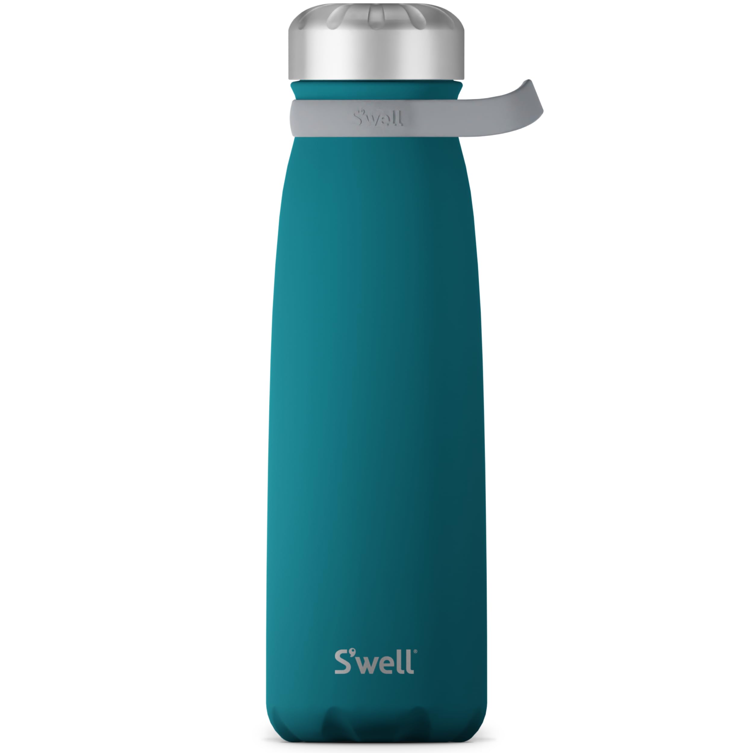 Stainless Steel Traveler With Handle, 40oz, Peacock Blue, Triple Layered Vacuum Insulated Containers Keeps Drinks Cold for 60 Hours and Hot for 20, BPA Free, Easy Carrying On the Go