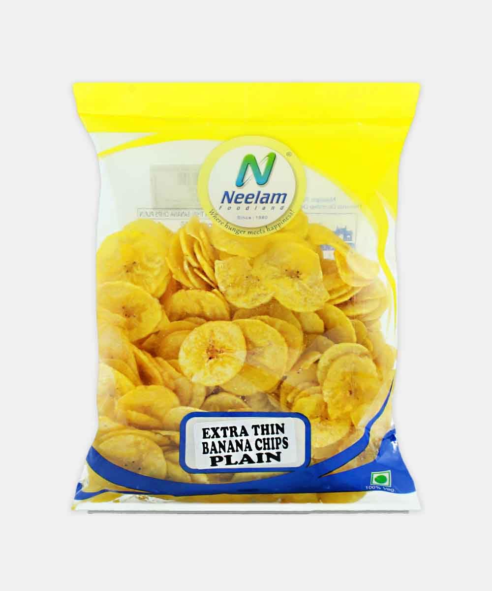 Neelam Extra Thin Plain Banana Chips, Yellow Salted Banana Chips, Crispy Snack, 400g-image-27