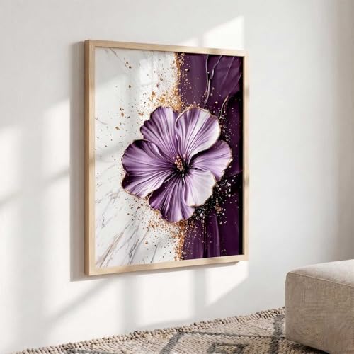 Image of kotart Aesthetic Floral Art Home Decoration Painting | Floral Paintings With Frame For Living Room Bed Room Hotel Wall Decor Digital Reprint (14X20 inch)