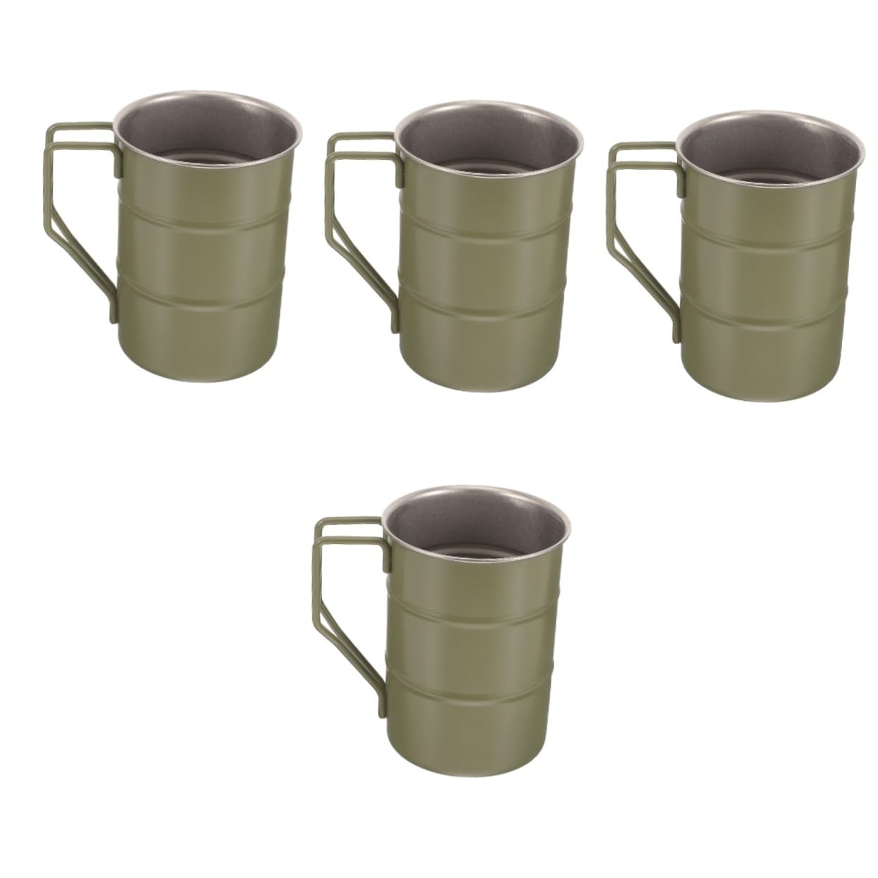 BESTOYARD 4stücke Outdoor Trinkbecher Aus Edelstahl Stilvoller Tragbarer Kaffeebecher Für Camping Picknick Und Reisen Robuster Doppelt Isolierter Becher Für Heiße Und Kalte Getränke