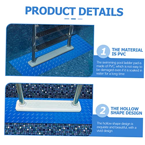 Alfombra antideslizante para escalera de piscina de 90x23 cm miniatura 3