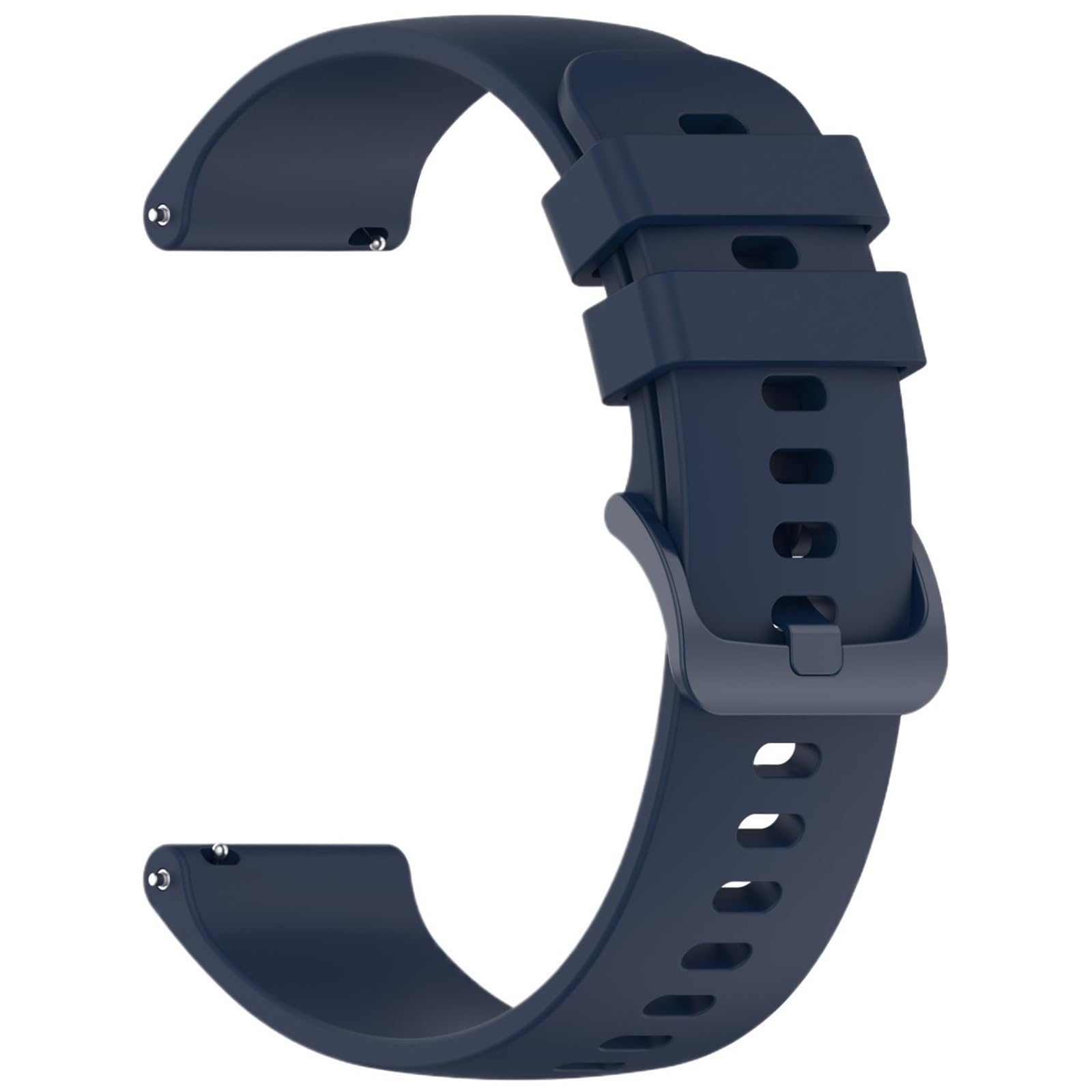 Schnellentriegelung, 20 mm, 22 mm, weiches Silikon und langlebig, einfarbig, Armband (grau, 20 mm)