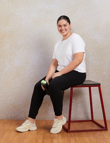 Image of Amazon Brand - Symbol Women Jogger Track Pants | Ankle Length | Regular Fit | Fleece (Available in Plus Sizes)