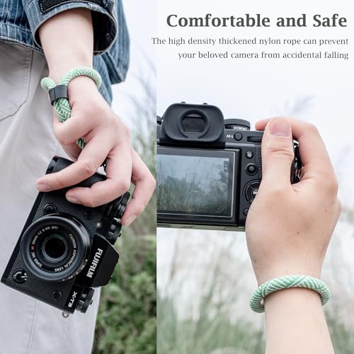 VOVMOEYA Camera Wrist Strap Rope,Camera Hand Strap Compatible with Fujifilm XT5 XH2S Nikon Z30 Z50 Canon EOS R6 R10 R50 Sony A6700 A6400 A6000 A7C II A7IV DSLR Camera - Image 4