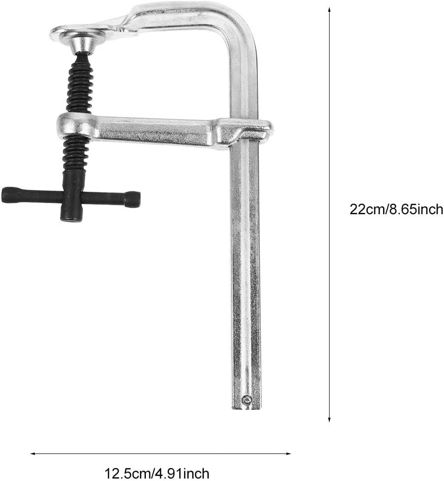 Heavy Duty F Clamp with Spindle for Woodworking, Carpenter Tool