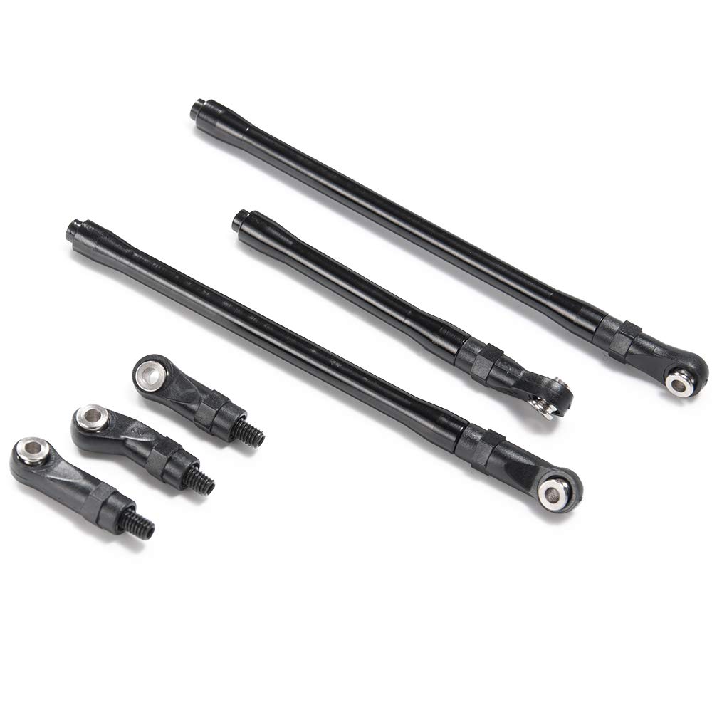 XUNJIAJIE Lot de 10 tiges de traction avec extrémités à boule (empattement de 313 mm) pour voiture AXIAL SCX10-II 90046 1/10th Crawler