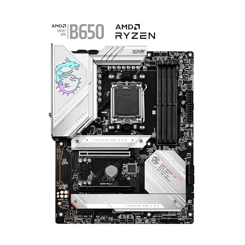 MSI MPG B650 Edge WiFi Mainboard, ATX - Unterstützt Ryzen 9000, 8000 & 7000 Serie Prozessoren, AM5-14 Duet Rail 80A VRM, DDR5 6600+MHz/OC… – Ansicht 5