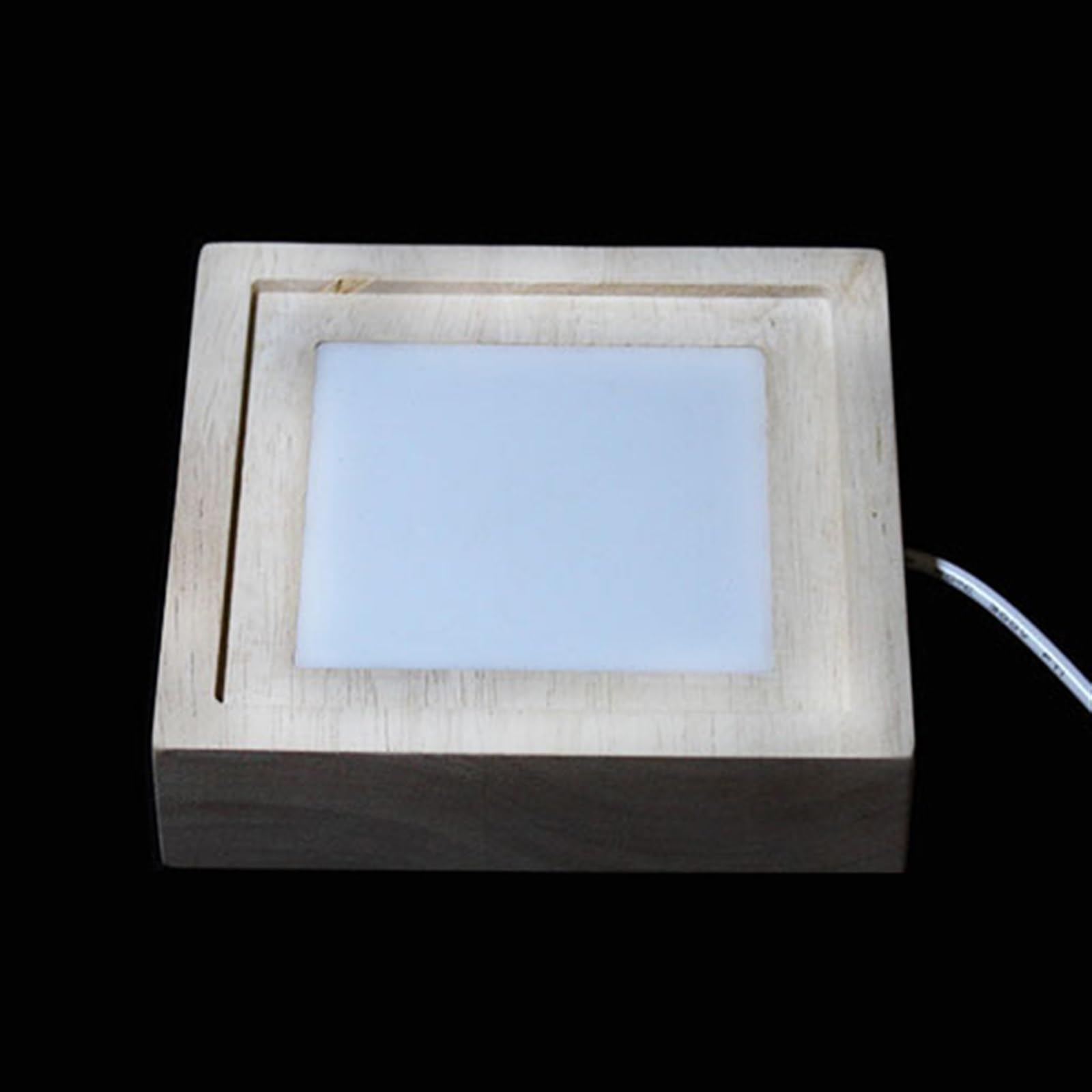 Acquario Acquario Quadrato for Pesci da Combattimento Alto Traslucido con Base in Legno Acquario for Pesci Tropicali Piccolo Acquario da Tavolo in Vetro Addensato Acquario(Green)