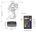 Little Mermaid Girls Birthday Xmas Gift, 16 Colors Changing Remote Control LED Nightlight, 3D Illusion Night Lamp Kids Room Decor Toy Bedside Desk Lighting
