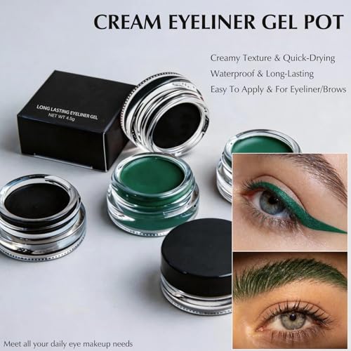 Set de Gel Eyeliner negro impermeable y lápiz líquido mate miniatura 3
