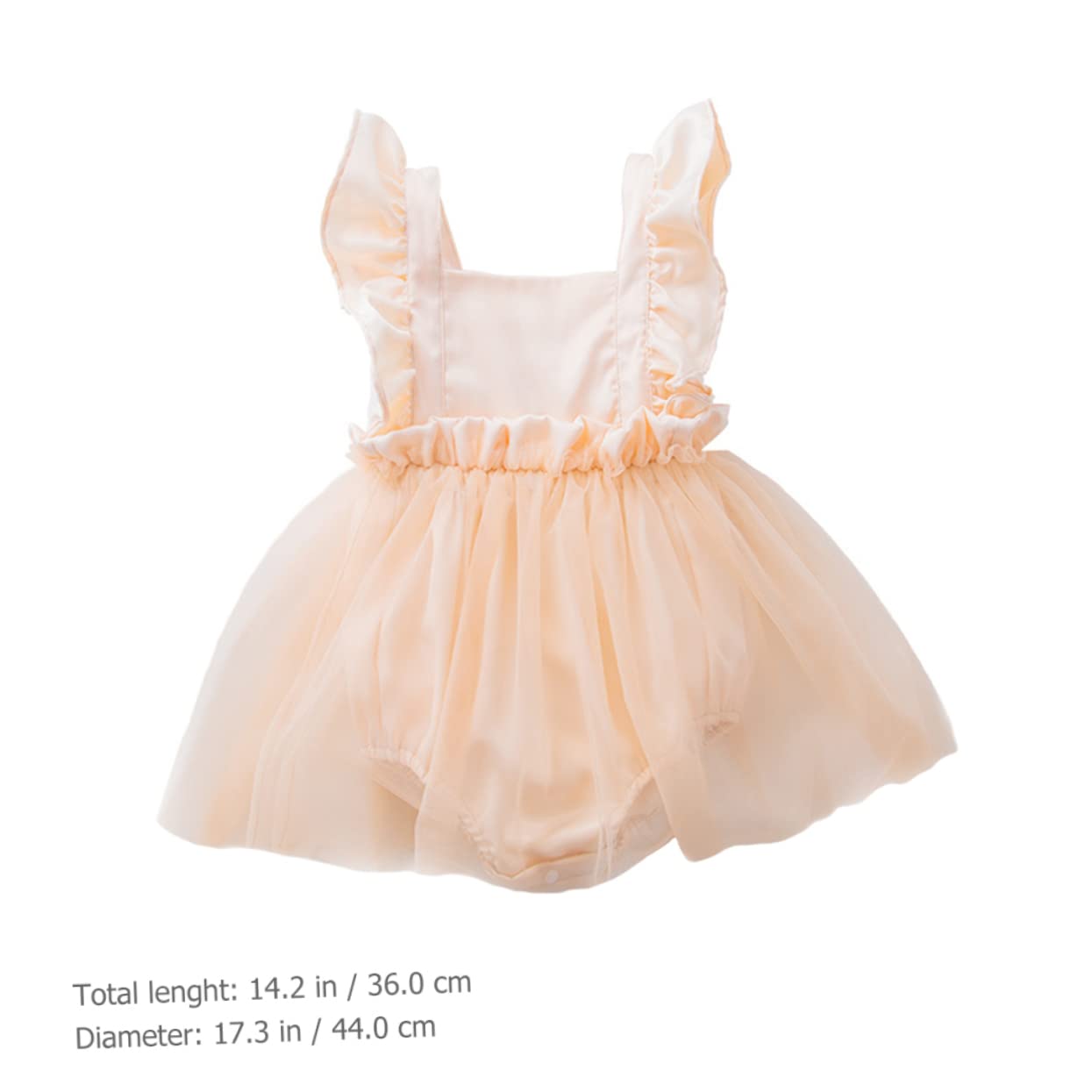 TOYANDONA 2 Uds Vestido Mameluco De Manga Voladora Trajes De Niñas Vestidos De Niñas Traje De Niña Ropa De Infantiles s De Niña De Tirantes De Niños Versión
