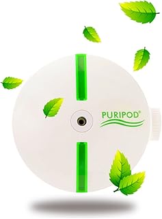 Purificador e Ionizador Puripod, Silencioso Aire Limpio y Fresco, Limpiador de Aire para el Hogar con Filtro contra Alergia, Polvo, Polen y Humo