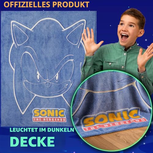 Get Trend Sonic The Hedgehog Kuscheldecke, 130x150cm, Glow in the Dark – Ansicht 4