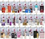  Parfum Adventskalender - 24x Parfum Eau de Toilette & Eau de Parfum Miniaturen/Proben + 24x Socken - Mit Raritäten, sehr selten ! - Variante 15