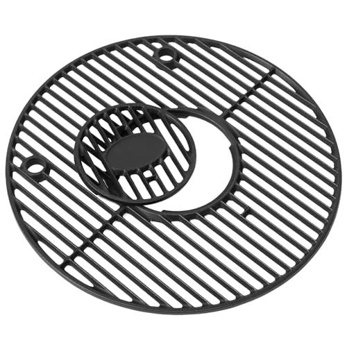 FIRXZYMZ 19.5 Round Grill Grate for Akorn Kamado Ceramic Grill Chargriller Akorn 16620 16820 Pit Boss K24 Louisiana Grills K24 Cast Iron Solid Replacement Parts for Char Griller Cooking Grates